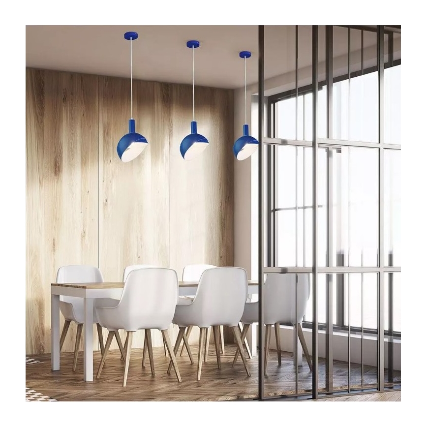 Candelabro suspenso 1xE14/60W/230V azul