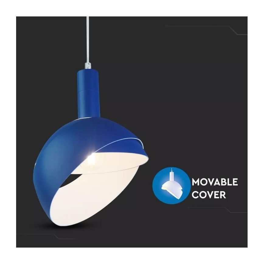 Candelabro suspenso 1xE14/60W/230V azul