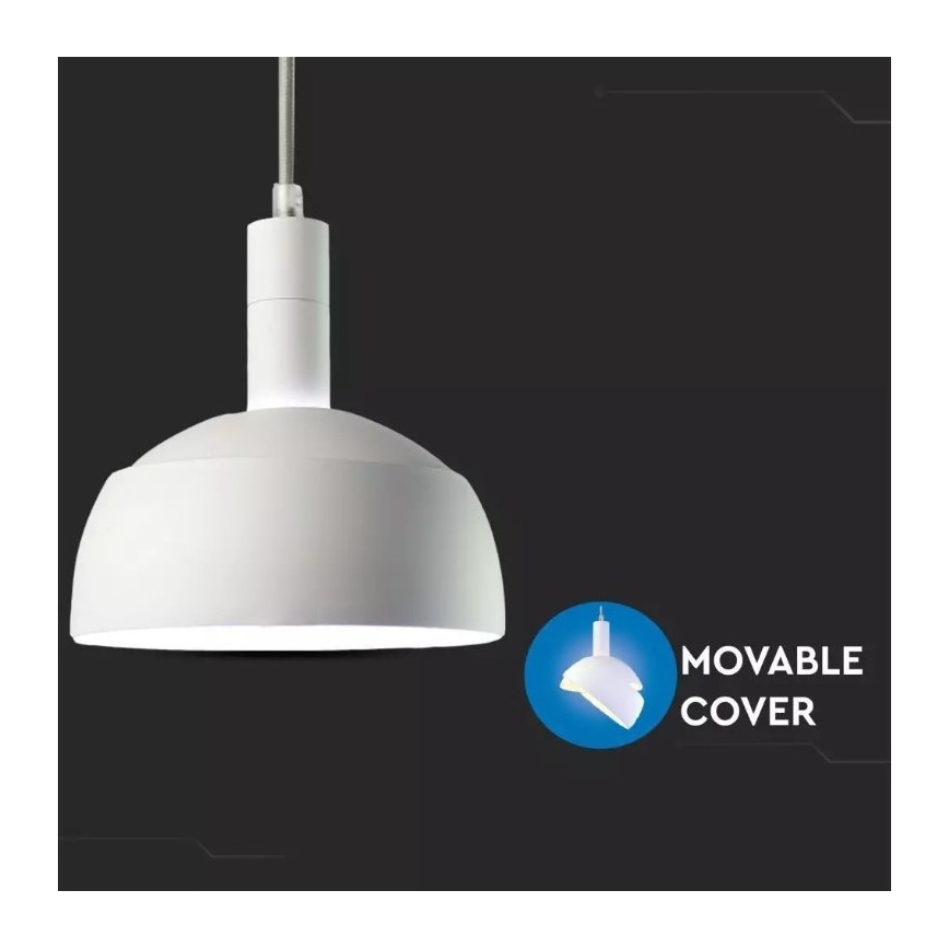 Candelabro suspenso 1xE14/60W/230V branco