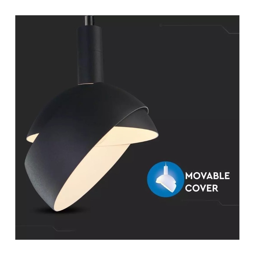 Candelabro suspenso 1xE14/60W/230V preto