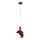 Candelabro suspenso 1xE14/60W/230V vermelho