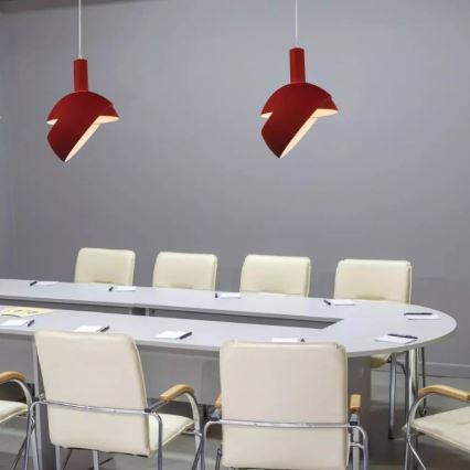 Candelabro suspenso 1xE14/60W/230V vermelho