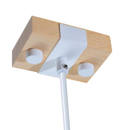 Candelabro suspenso 1xE27/40W/230V faia/branco