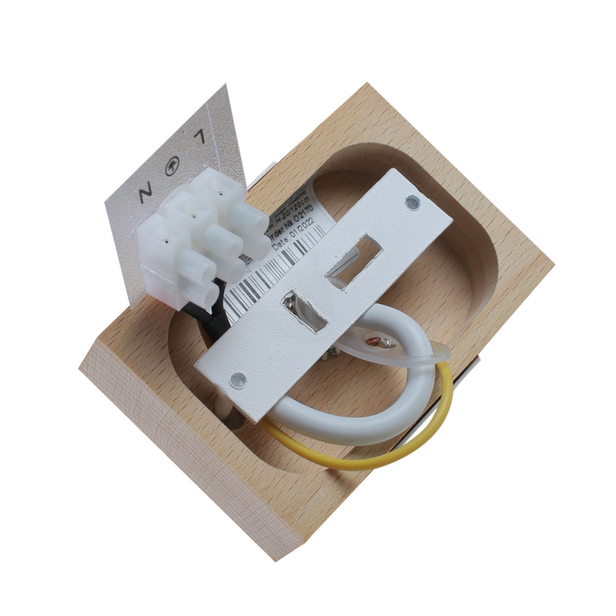 Candelabro suspenso 1xE27/40W/230V faia/branco