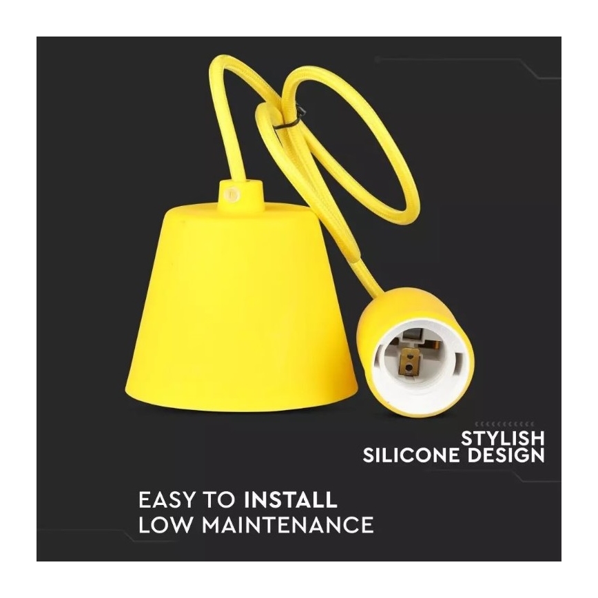 Candelabro suspenso 1xE27/60W/230V amarelo