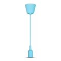 Candelabro suspenso 1xE27/60W/230V azul