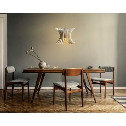 Candelabro suspenso 1xE27/60W/230V branco diâmetro 20 cm