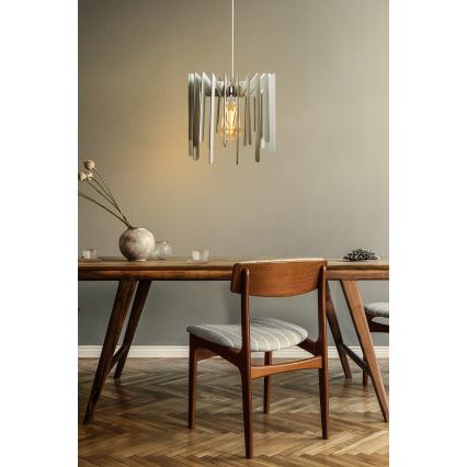 Candelabro suspenso 1xE27/60W/230V branco diâmetro 23 cm