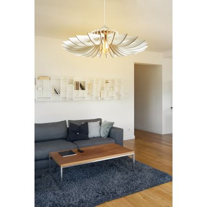 Candelabro suspenso 1xE27/60W/230V branco diâmetro 52 cm