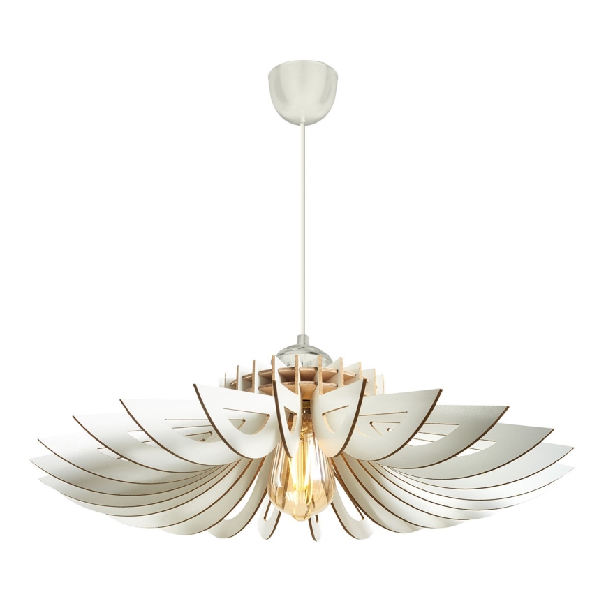 Candelabro suspenso 1xE27/60W/230V branco diâmetro 68 cm