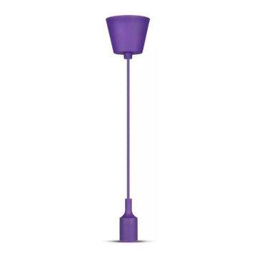 Candelabro suspenso 1xE27/60W/230V roxo