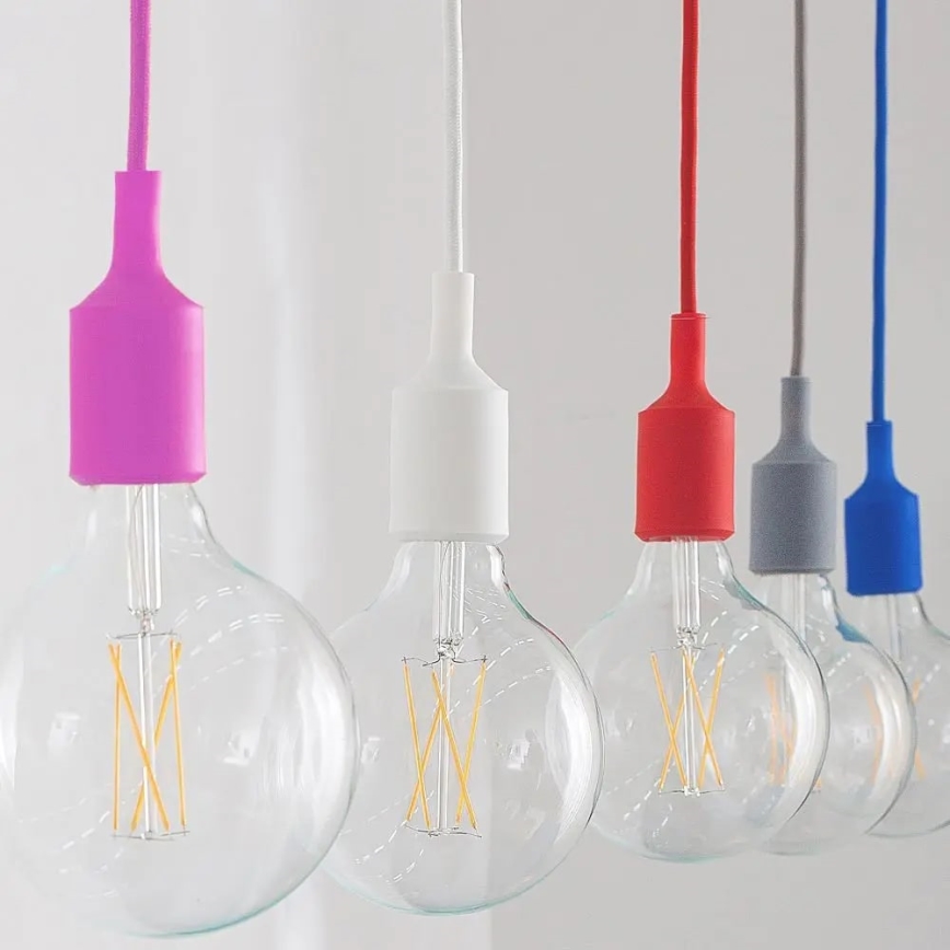 Candelabro suspenso 1xE27/60W/230V roxo