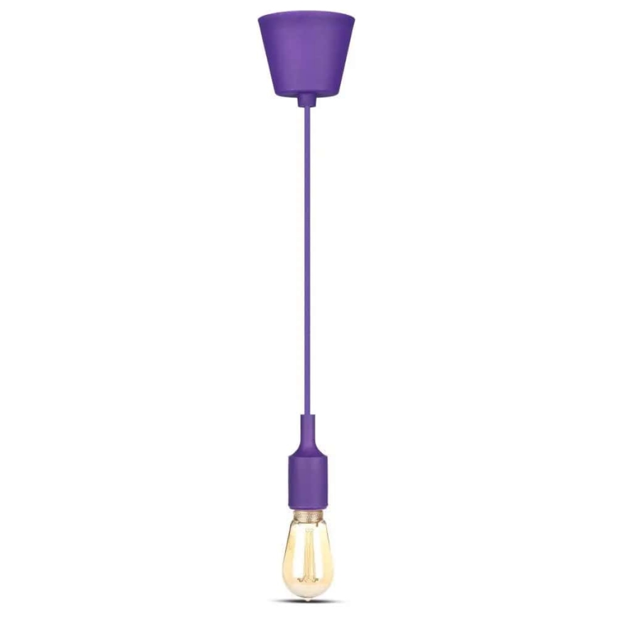 Candelabro suspenso 1xE27/60W/230V roxo