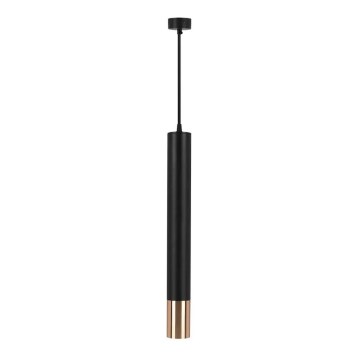 Candelabro suspenso 1xGU10/35W/230V 50 cm preto/dourado