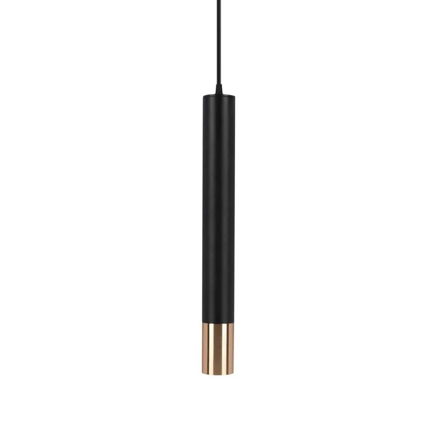 Candelabro suspenso 1xGU10/35W/230V 50 cm preto/dourado