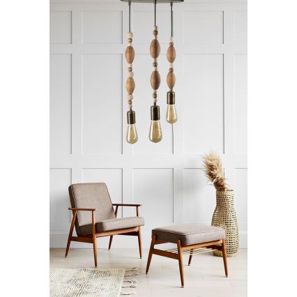 Candelabro suspenso 3xE27/60W/230V