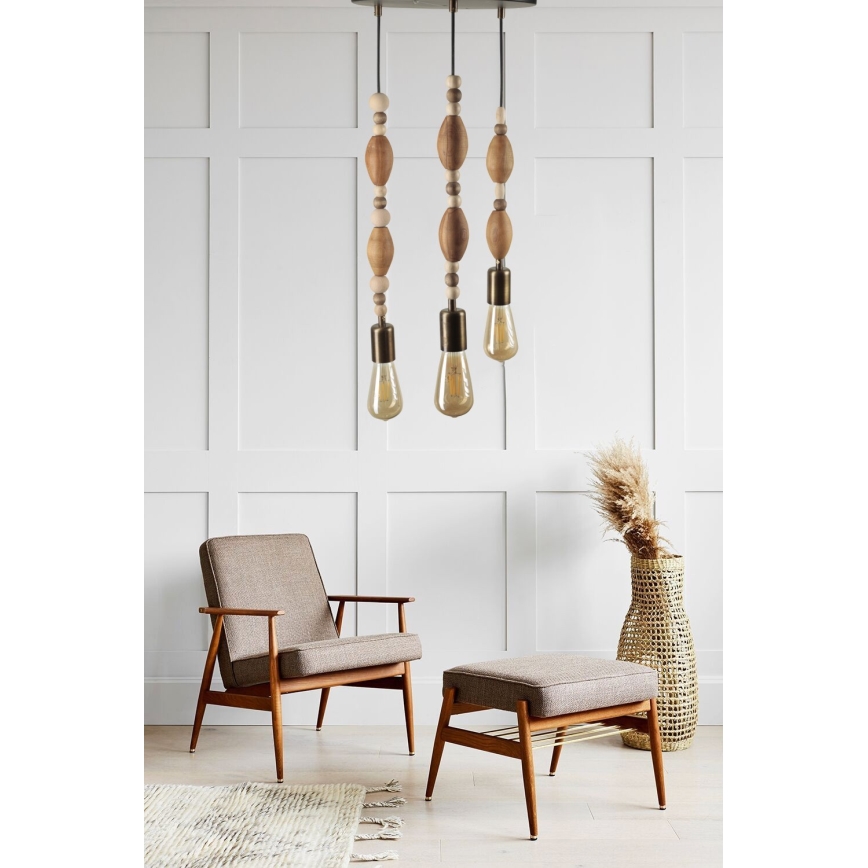 Candelabro suspenso 3xE27/60W/230V