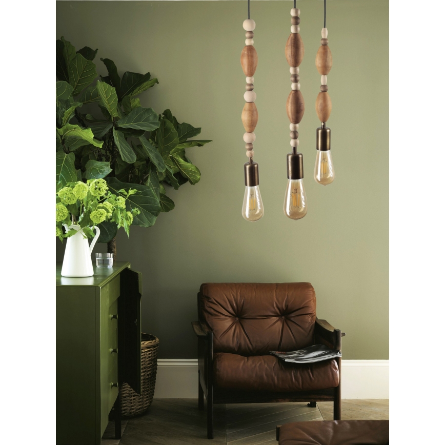 Candelabro suspenso 3xE27/60W/230V