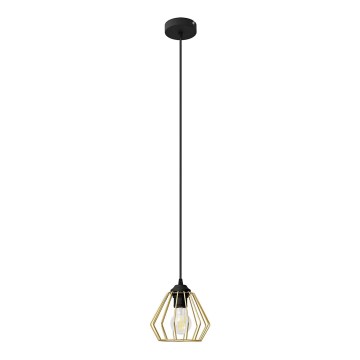 Candelabro suspenso AGAT 1xE27/15W/230V dourado/preto