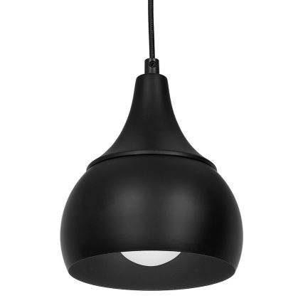 Candelabro suspenso AKTAN 5xE27/60W/230V preto redondo
