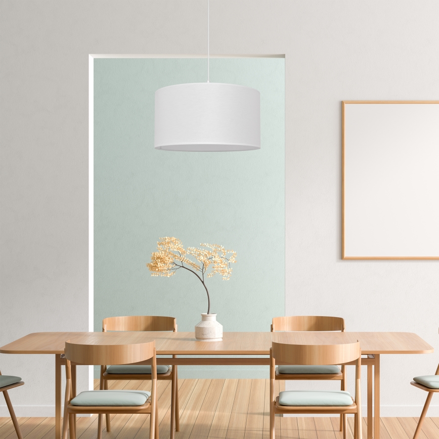 Candelabro suspenso ALBA 1xE27/15W/230V d. 40 cm branco