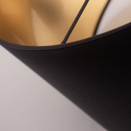 Candelabro suspenso ALBA 1xE27/15W/230V d. 40 cm preto/dourado