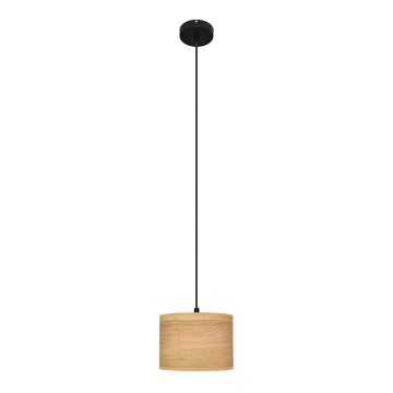 Candelabro suspenso ALBA 1xE27/15W/230V diâmetro 20 cm castanho/preto