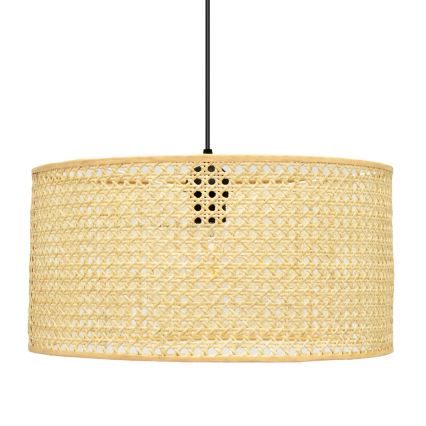 Candelabro suspenso ALBA 1xE27/15W/230V diâmetro 40 cm vime/preto