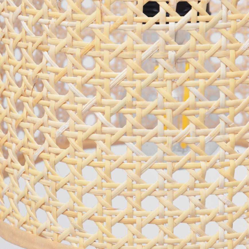 Candelabro suspenso ALBA 2xE27/15W/230V vime/preto