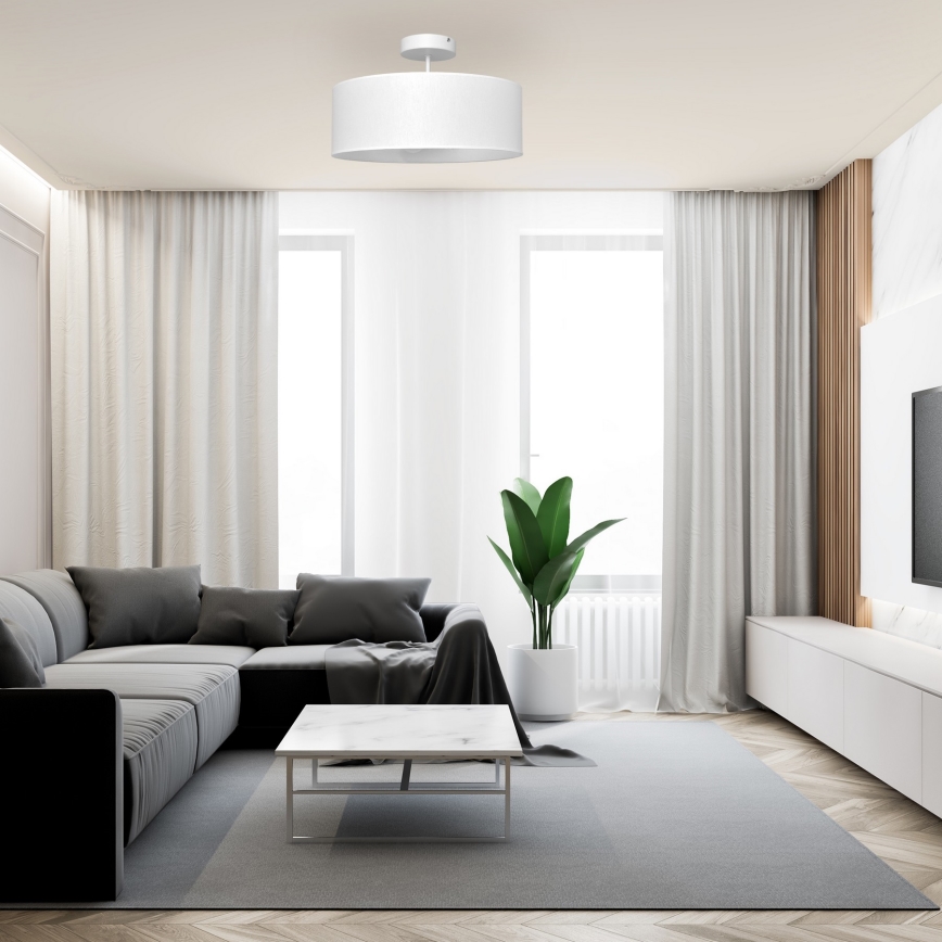 Candelabro suspenso ALBA 3xE27/15W/230V branco