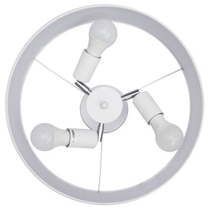 Candelabro suspenso ALBA 3xE27/15W/230V branco