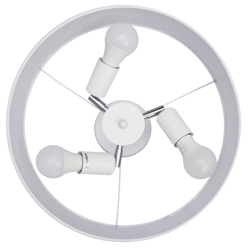 Candelabro suspenso ALBA 3xE27/15W/230V branco