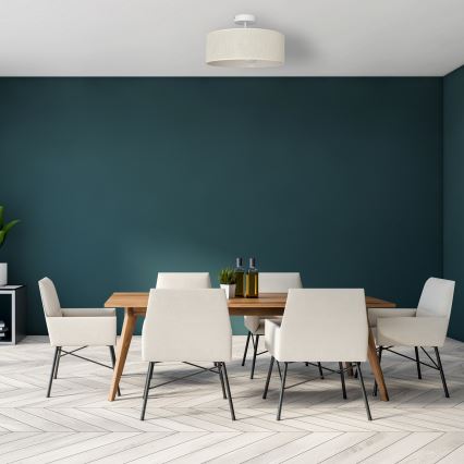 Candelabro suspenso ALBA 3xE27/15W/230V cremoso