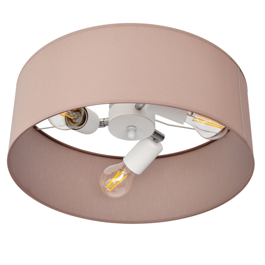 Candelabro suspenso ALBA 3xE27/15W/230V rosa