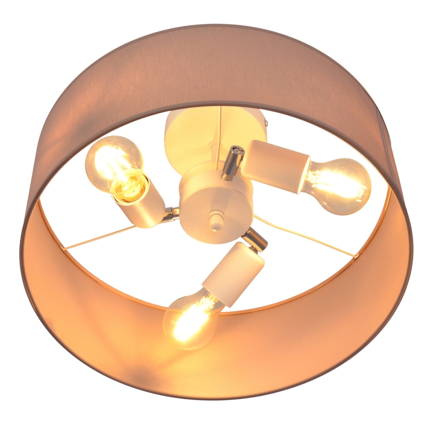 Candelabro suspenso ALBA 3xE27/15W/230V rosa