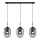 Candelabro suspenso ALIAS 3xE14/40W/230V preto/cinzento