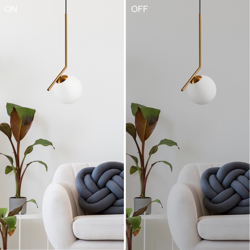 Candelabro suspenso AMBER 1xG9/5W/230V 130 cm