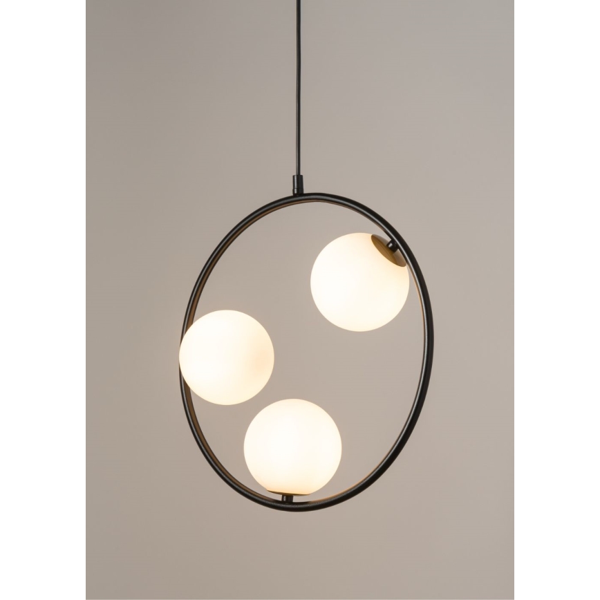 Candelabro suspenso AQUA 3xG9/12W/230V preto