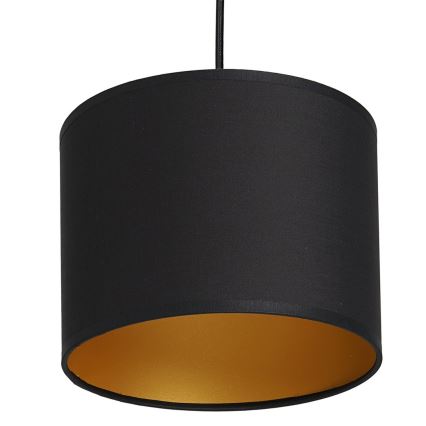Candelabro suspenso ARDEN 1xE27/60W/230V diâmetro 18 cm preto/dourado