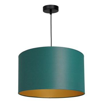 Candelabro suspenso ARDEN 1xE27/60W/230V diâmetro 40 cm verde/dourado