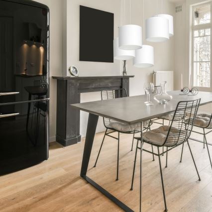 Candelabro suspenso ARDEN 5xE27/60W/230V branco