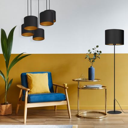 Candelabro suspenso ARDEN 5xE27/60W/230V preto/dourado