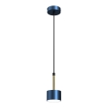 Candelabro suspenso ARENA 1xGX53/11W/230V azul/dourado