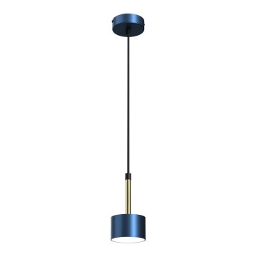 Candelabro suspenso ARENA 1xGX53/11W/230V azul/dourado