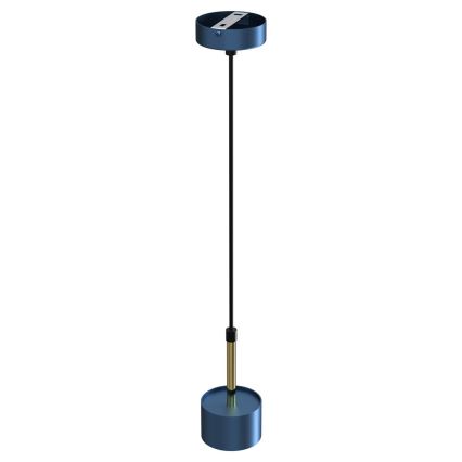 Candelabro suspenso ARENA 1xGX53/11W/230V azul/dourado