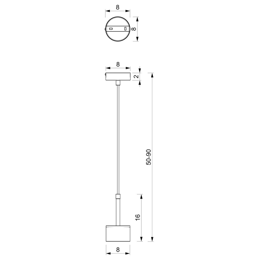 Candelabro suspenso ARENA 1xGX53/11W/230V verde/dourado