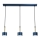 Candelabro suspenso ARENA 3xGX53/11W/230V azul/dourado