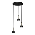 Candelabro suspenso ARENA 3xGX53/11W/230V preto/dourado