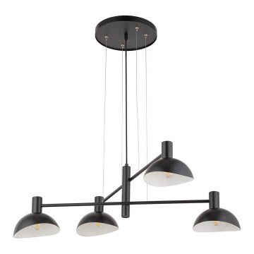 Candelabro suspenso ARTIS 4xE14/40W/230V preto