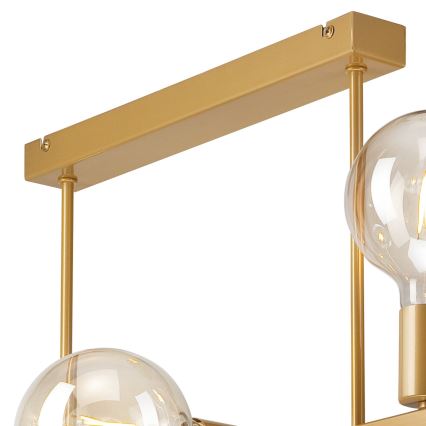 Candelabro suspenso ASTRID 6xE27/60W/230V dourado